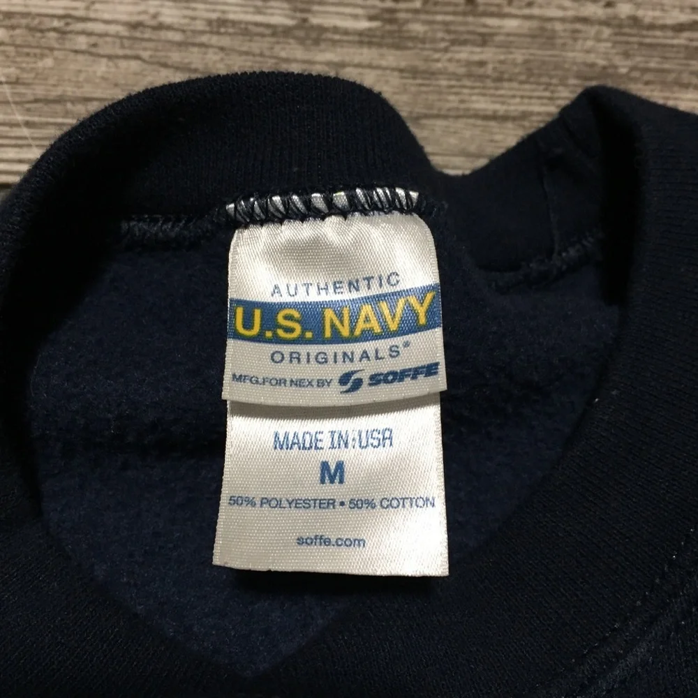 Soffe US Navy Sweatshirt Men’s M Navy Blue Pullover Crewneck Official